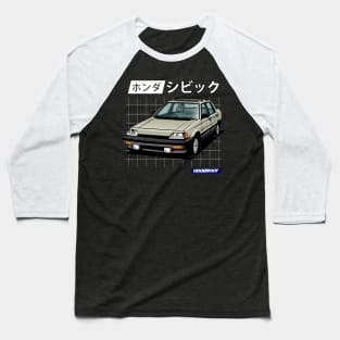 3G CIVIC WONDER SEDAN SB4 BLACK Baseball T-Shirt